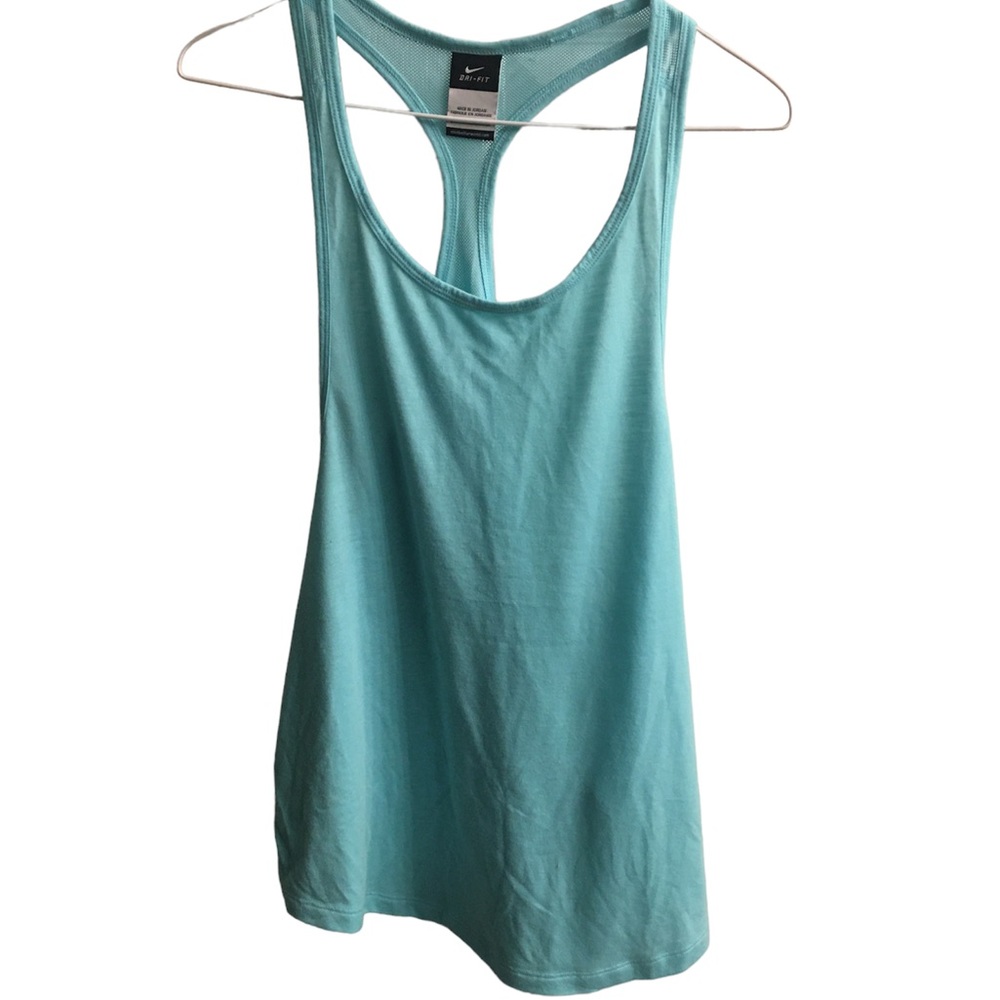 Size M/L dry fit Nike tank top Teal in color